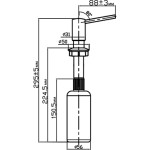 Дозатор для жидкого мыла Omoikiri ОМ-02-BL (4995018) черный