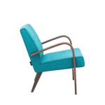 Кресло для отдыха Мебель Импэкс Шелл Орех антик, ткань Antonio Atlantic, кант Antonio Atlantic