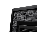 Портал каминный Firelight Loft 30 черный/черная эмаль