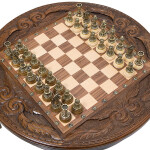 Стол ломберный Шахматы Круг Света Haleyan (kh403)