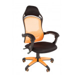 Кресло игровое Chairman game 12 черный/оранжевый (00-07016631)