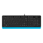 Клавиатура A4Tech FK 10 черный/синий