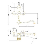 Душевая система Bronze de Luxe Windsor 10120DF/1