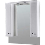 Зеркальный шкаф AM.PM Bourgeois частично с подсветкой 85 см белый глянец (M65MPX0851WG)