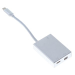 Адаптер Buro BHP USB Type-C (m) серебристый