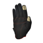 Перчатки для фитнеса с пальцами Adidas Essential ADGB-12421RD (черно-красные, размер S)