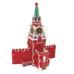 Деревянный пазл Геодом Кремль. Спасская башня 3D 4894
