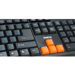 Клавиатура Dialog KS-020U черный/оранжевый