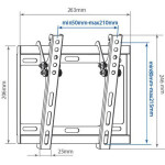 Кронштейн для телевизора Arm Media Steel-6 черный