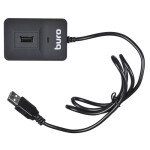 Устройство чтения карт памяти USB3.0 Buro BU-CR/HUB3-U2.0-0688 черный