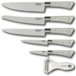 Набор ножей Zeidan Z-3090 белый