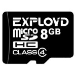 Карта памяти Exployd MicroSDHC 8GB Class4