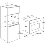 Встраиваемый электрический духовой шкаф Bertazzoni F457MODMWTC