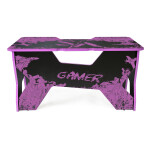 Компьютерный стол Generic Comfort Gamer2/VS/NP черный/фиолетовый