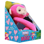 Интерактивная игрушка Fingerlings Обезьянка обнимашка 3532 розовая