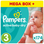 Подгузники Pampers Active Baby-Dry 5-9 кг 174 шт