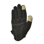 Перчатки для фитнеса с пальцами Adidas Essential ADGB-12422WH (черно-белые, размер M)