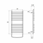 Полотенцесушитель электрический Point of View П12 (PN05148SE)