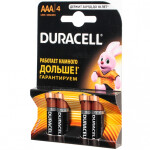 Батарейка Duracell Basic CN LR03-4BL AAA