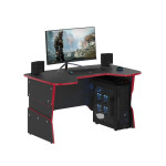 Компьютерный стол Skyland SKILL STG 1385 (00-07055550) антрацит/красный