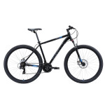 Велосипед Stark 2020 Hunter 29.2 D черный/серый/голубой