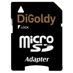 Карта памяти Digoldy 4GB microSDHC Class10 + адаптер SD