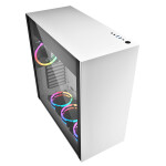 Компьютерный корпус Sharkoon PURE STEEL RGB led белый