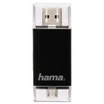 Устройство чтения карт памяти USB2.0 Hama H-123950 черный (00123950)