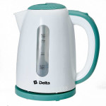 Чайник электрический Delta DL-1106 белый/мятный