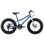 Велосипед Black One Monster 20 D (H000013648) голубой/серебр