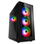 Компьютерный корпус Sharkoon TG5 PRO RGB led черный