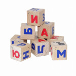 Кубики Краснокамская Игрушка Алфавит со шрифтом Брайля (КУБ-16)