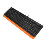 Клавиатура A4Tech FK 10 черный/оранжевый