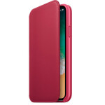 Чехол для телефона Apple X Leather Folio (MQRX2ZM/A) Berry