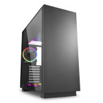 Компьютерный корпус Sharkoon PURE STEEL RGB led черный