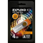 Флеш-накопитель Exployd 4GB-530-оранжевый