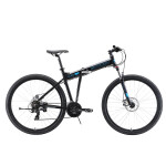 Велосипед Stark 2019 Cobra 29.2 D черный/голубой 18 (H00