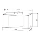 Встраиваемая вытяжка Weissgauff Aura 1350 WH