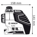 Построитель плоскостей Bosch GLL 2-80 P + BM1 L-Boxx (0.601.063.208)