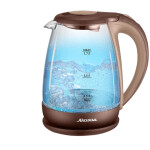 Чайник электрический Аксинья КС-1040 бежевый/коричневый