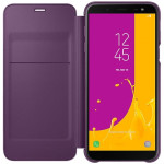 Чехол для телефона Samsung Galaxy J6 Wallet Cover (EF-WJ600CEEGRU) пурпурный