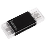 Устройство чтения карт памяти USB2.0 Hama H-123950 черный (00123950)