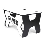 Компьютерный стол Generic Comfort черный/белый (GAMER2/DS/NW)