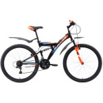 Велосипед Black One Flash FS 26 D (H000009978) черный/оранже