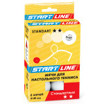Мячи для настольного тенниса Start Line Standart белый (6шт)