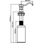 Дозатор для жидкого мыла Omoikiri ОМ-01-CH (4995024) шампань