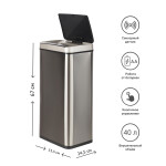Ведро для мусора Tesler STB-44 inox