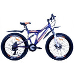 Велосипед Pioneer Maxx 18" синий/белый/оранжевый