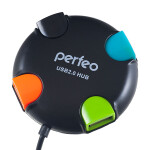 Разветвитель Perfeo USB-HUB PF-VI-H020 черный