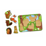 Развивающая игрушка Woodland Рамка-вкладыш Лесные животные (011504)